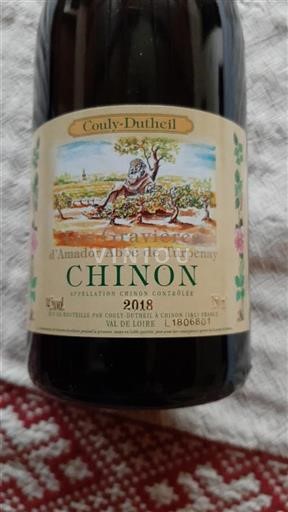 Valle della Loira Chinon Domaine Couly-Dutheil Les Gravières d'Amador Abbé de Turpenay 2018