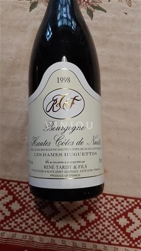Burgundsko Hautes Côtes de Nuits René Tardy & Fils Les Dames Huguettes 1998