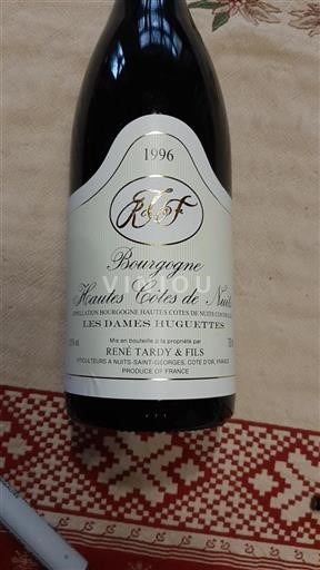 Burgundsko Hautes Côtes de Nuits René Tardy & Fils Les Dames Huguettes 1996