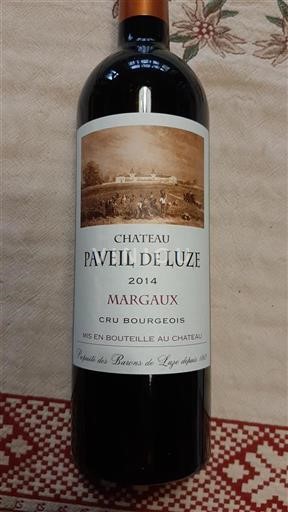 Bordeaux Margaux Cru Bourgeois Paveil de Luze 2014