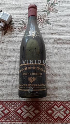 Burgundi Gevrey-Chambertin Camus Père & Fils 1982