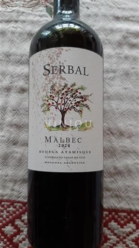 Mendoza Valle de Uco Bodega Atamisque Serbal 2020