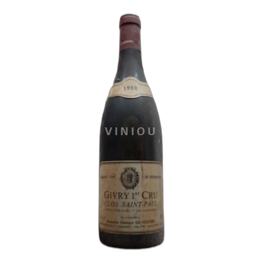 Burgundija Givry Premier Cru Domaine Gustave Silvestre Clos Saint-Paul 1988