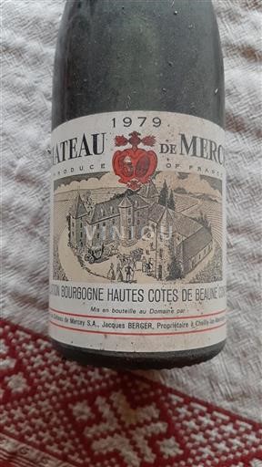Borgogna Hautes Côtes de Beaune Château Mercey 1979