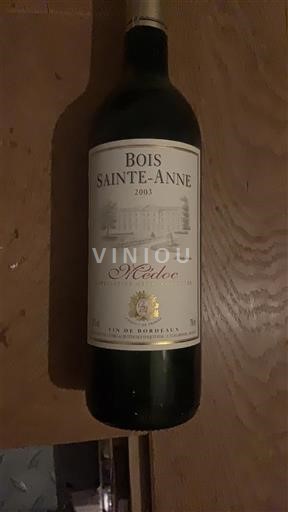 Burdeos Médoc Bois Sainte Anne 2003