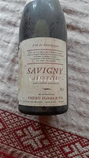 Bourgogne Savigny-lès-Beaune Chenu Hubert & Fils Les Guettes Icke årgångsbetecknad