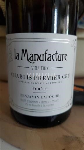 Burgundsko Chablis Premier Cru Premier Cru La Manufacture Forêts 2022