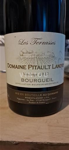 Vallée de la Loire Bourgueil Domaine Pitault Landry Les Terrasses 2012