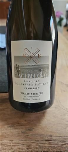 Champagne Niet gespecificeerd Domaine Rousseaux-Batteux Les Grandes Voyettes 2020