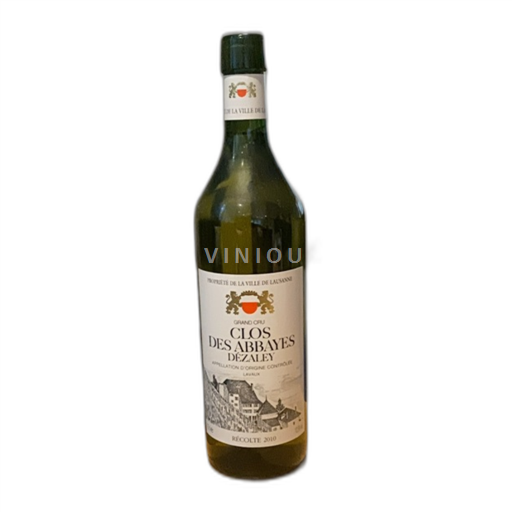 Vaud Lavaux AOC Propriété de la Ville de Lausanne Dézaley Clos des Abbayes 2010