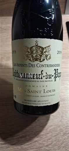 Rona dolina Châteauneuf-du-Pape Mas Saint Louis Les Arpents Des Contrebandiers 2019