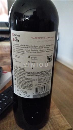 Maipo-Tal Maipo Central Casillero del Diablo Cabernet Sauvignon 2021