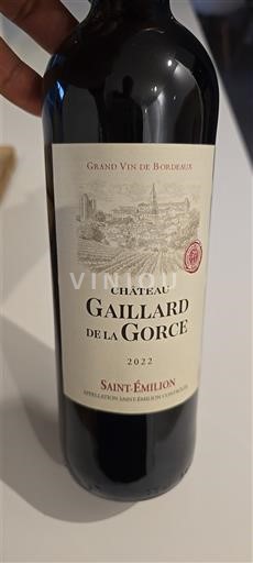 Burdeos Saint-Émilion Château Gaillard de la Gorce 2022