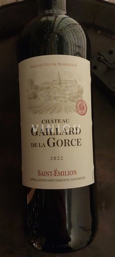 Bordeaux Saint-Émilion Château Gaillard de la Gorce 2022