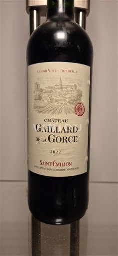 Bordoja Saint-Émilion Château Gaillard de la Gorce 2022