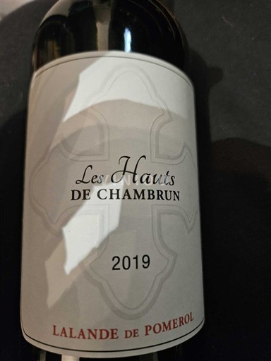 Bordeaux Lalande-de-pomerol Les Hauts de Chambrun 2019