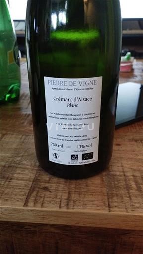 Alsace Crémant d'Alsace Grand Cru Pierre de Vigne Icke årgångsbetecknad