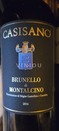 Tuscan Wines Brunello di Montalcino Casisano 2016