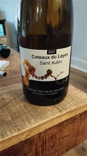 Loiretal Coteaux-du-Layon Domaine Des Deux Vallées Saint Aubin 2021