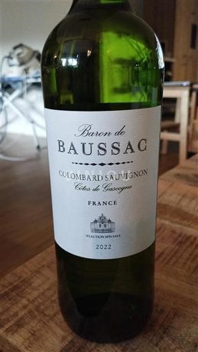 Sudoeste Côtes de Gascogne Baron de Baussac Colombard Sauvignon 2022