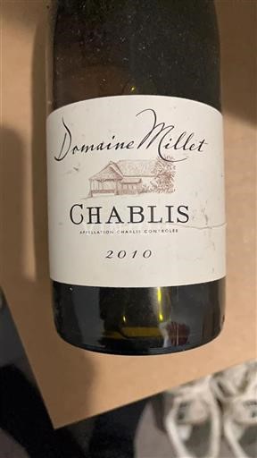 Borgonha Chablis Domaine Millet 2010