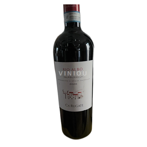 Vin Rouge sec Rio Albo Ca'Rugate 2020 Italie Vénétie Valpolicella DOC