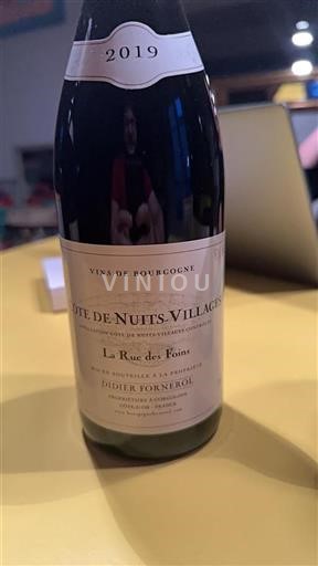 Burgundija Côte de Nuits Villages Didier Fornerol La Rue des Fois 2019