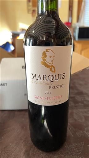 Bordeaux Saint-Estèphe Marquis de Saint Estèphe Prestige 2018