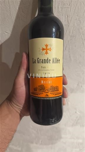 Languedoc og Roussillon Pays d'Oc La Grande Allée Merlot 2019