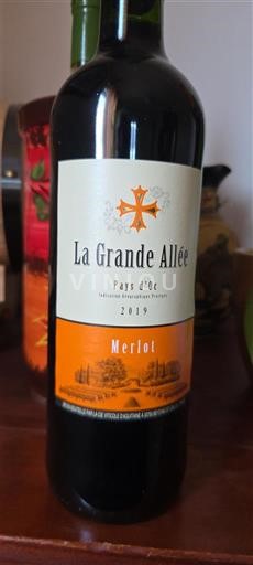 Languedoc-Roussillon Pays d'Oc La Grande Allée Merlot 2019