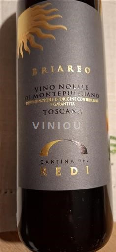 Toscana Vino Nobile di Montepulciano Cantina del Redi Briareo 2018