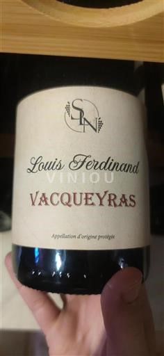 Vin Rouge sec Louis Ferdinand 2023 France Vallée du Rhône Vacqueyras AOC