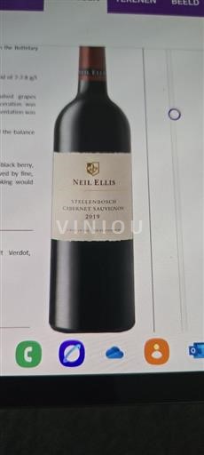 Regione Costiera Stellenbosch Neil Ellis 2019