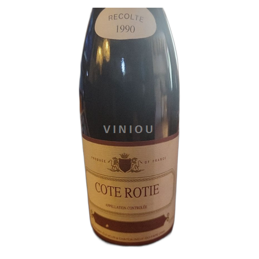 Rhône Valley Côte-Rôtie Côte rotie des papes Des papes 1990