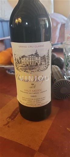 Bordeaux Haut-Médoc Grand Cru Château Belgrave 1983
