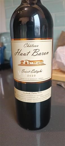 Bordeaux Saint-Estèphe Château Haut Baron 2020