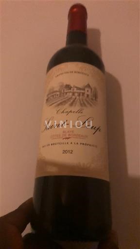 Bordeaux Blaye-côtes-de-bordeaux Chapelle Saint-Loup 2012