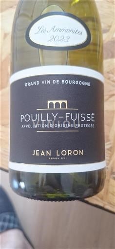 Bourgondië Pouilly-fuissé Jean Loron Les Ammonites 2023