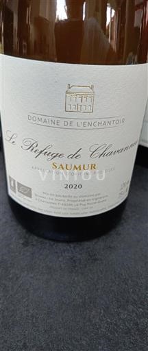 Loirevallei Saumur Domaine L'Enchantoir Le Refuge de Chavannes 2020
