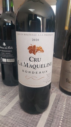 Burdeos Bordeaux Cru La Maqueline 2020