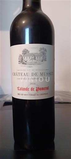 Bordeaux Lalande-de-pomerol Château Musset Compostelle 2016