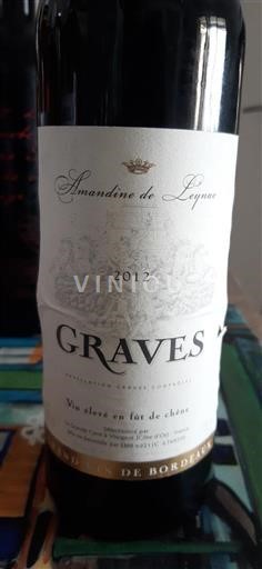 Bordeaux Graves Amandine de Leyrac 2012