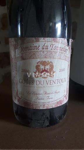 Rhône-dalen Ventoux Domaine Tonnelier Lutte raisonnée 2000