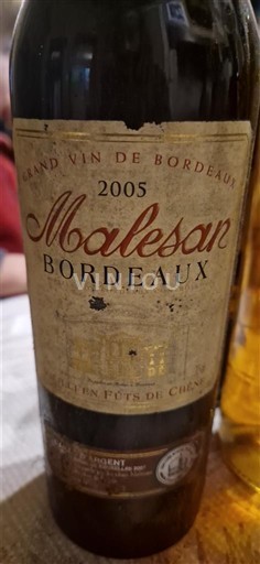 Bordeaux Malesan 2005