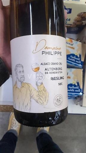 Alsace Không được chỉ định Grand Cru Domaine Philippe Riesling Không niên vụ