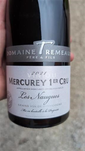 Burgundija Mercurey Premier Cru Domaine Tremeaux Les Nauges 2021