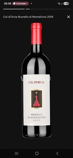 Toscana Brunello di Montalcino Col Orcia 2019