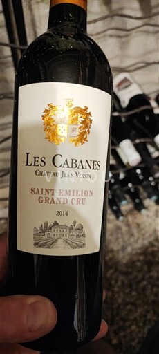 Bordeaux Saint-Émilion Grand Cru Château Jean Voisin Les Cabanes 2014