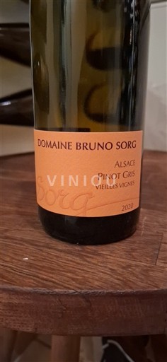 Alsacia Domaine Bruno Sorg Vieilles Vignes 2020