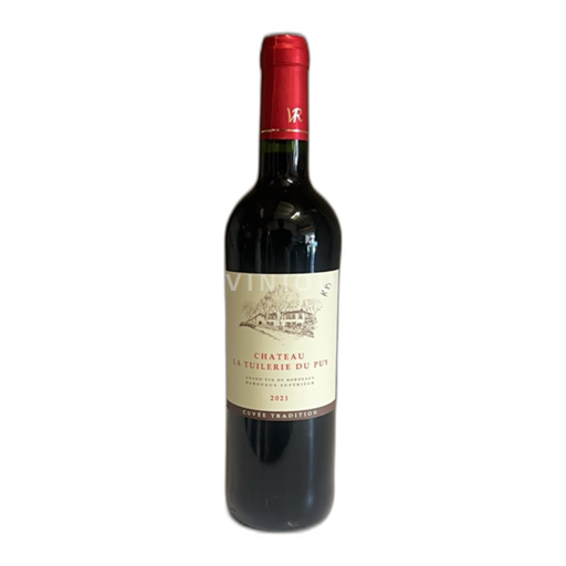 Vin Rouge sec Tradition Château La Tuilerie du Puy 2021 France Bordeaux Bordeaux supérieur AOC